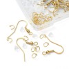 Kit montagem brincos aço inox dourado - Mais de 30 peças (IN-111